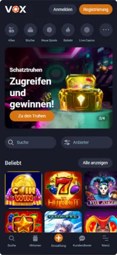 Vox main page